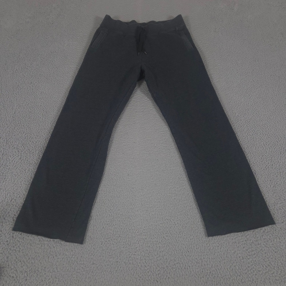 Victoria Sport Sweatpants Womens M Gray Straight Leg Fleece Drawstring Pockets